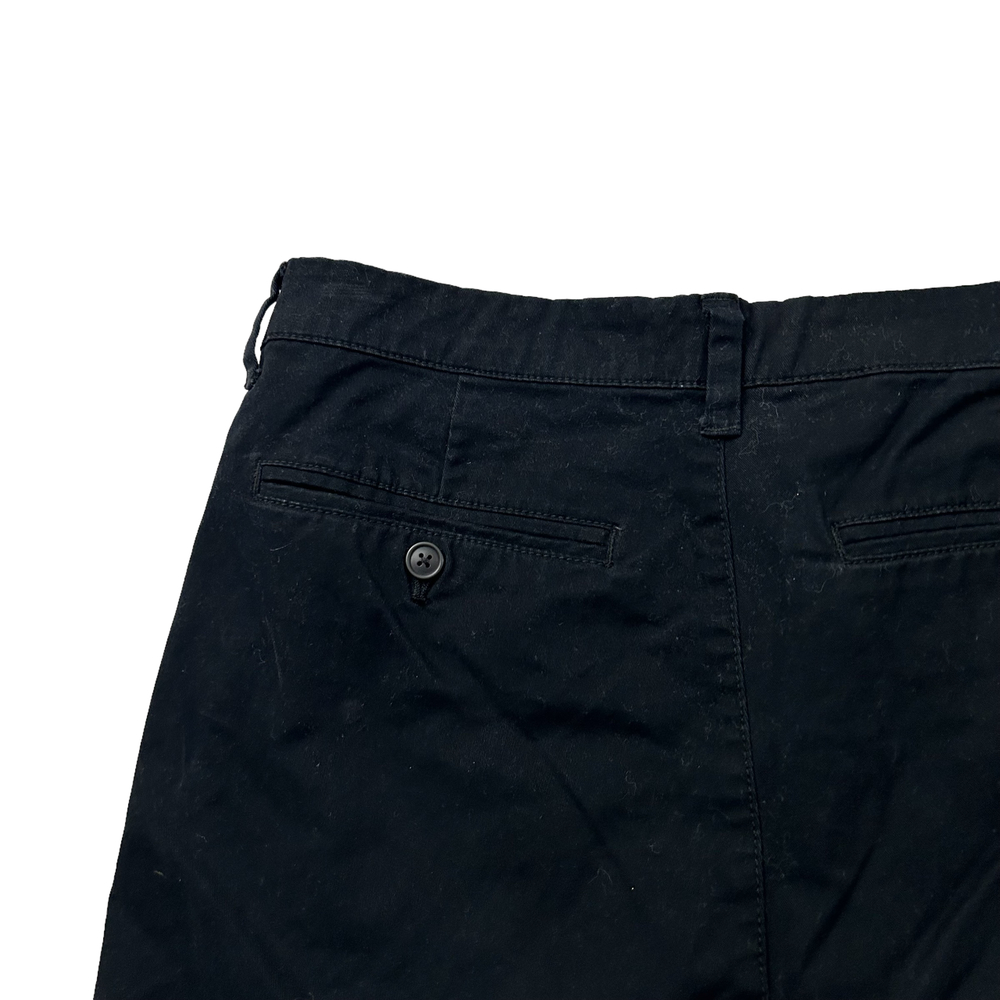 Urban Outfitters Mens Chino Shorts Sz 33 x 8 Black Flat Front Pockets - Picture 6 of 7